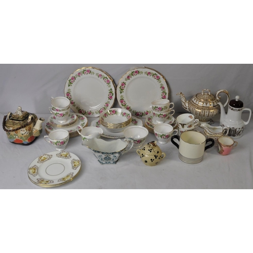 136 - MISCELLANEOUS ITEMS INCLUDING COLCLOUGH PART DINNER SERVICE