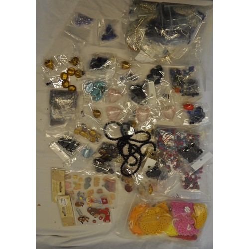 40 - BOX AND CRATE OF COSTUME JEWELLERY ACCESSORIES