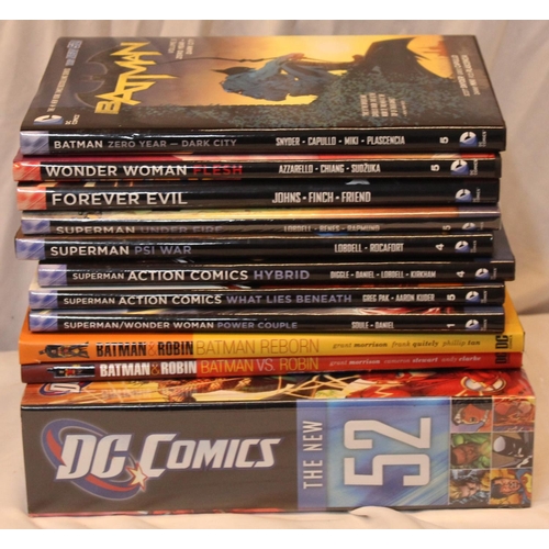 150 - VARIOUS DC COMIC ITEMS INCLUDING LARGE POSTER, FIGURES AND BOOKS