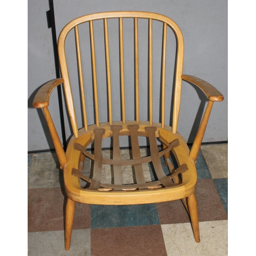 152 - ERCOL STICK BACK ARMCHAIR