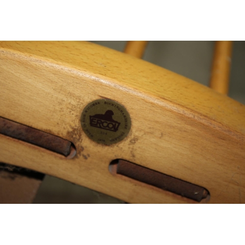 152 - ERCOL STICK BACK ARMCHAIR