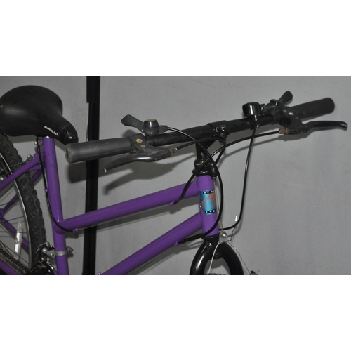 158 - 2 APOLLO LADIES BIKES XC26 18 SPEED 14INCH AND PURPLE 15 SPEED 17 INCH