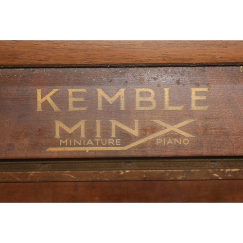 168 - KEMBLE MINX MINIATURE UPRIGHT PIANO