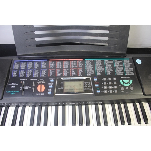 175 - CONCERTMATE 980 ELECTRONIC KEYBOARD WITH STAND