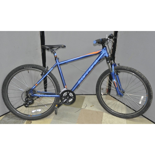 2 - CARRERA VALOUR 24 SPEED MOUNTAIN  BIKE WITH FRONT SHOCKS AND DISC BRAKES 16 INCH FROM CENTRE OF PEDA... 