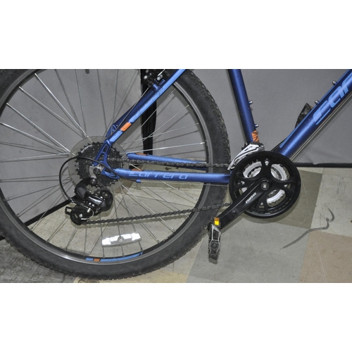 2 - CARRERA VALOUR 24 SPEED MOUNTAIN  BIKE WITH FRONT SHOCKS AND DISC BRAKES 16 INCH FROM CENTRE OF PEDA... 