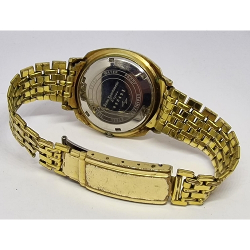 267 - 5 GENTS WATCHES - 2 SEIKO, DUNLOP, CITRON AND PENN (GLASS CRACKED)
