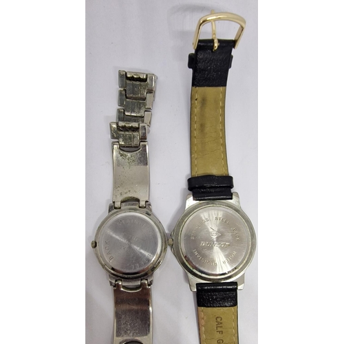 267 - 5 GENTS WATCHES - 2 SEIKO, DUNLOP, CITRON AND PENN (GLASS CRACKED)