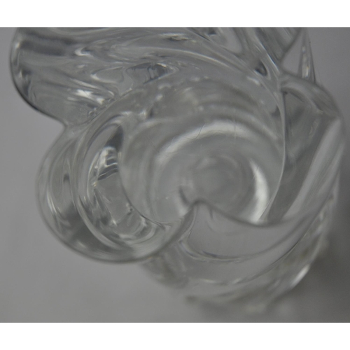 254 - PAIR OF BACCARAT GLASS CANDLESTICKS