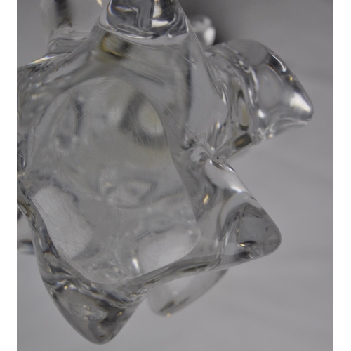255 - CRYSTAL/GLASS TABLE LAMP BY CHARLES SCHNEIDER - NO ELECTRIC CABLE