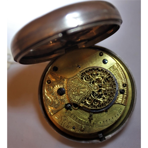 261 - MASONIC POCKET WATCH IN SILVER WATCH HOLDER AND 2 KEYS