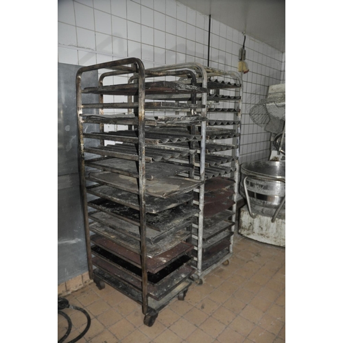 11 - QUANTITY OF VARIOUS RACKS, TRAYS AND TINS