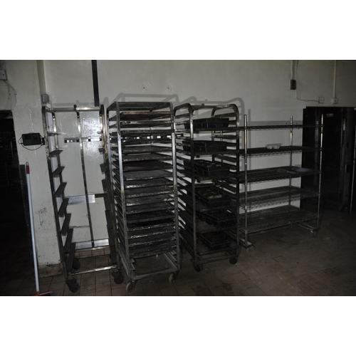 11 - QUANTITY OF VARIOUS RACKS, TRAYS AND TINS