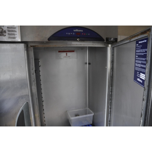 15 - WILLIAMS STAINLESS STEEL DOUBLE DOOR CHILLER