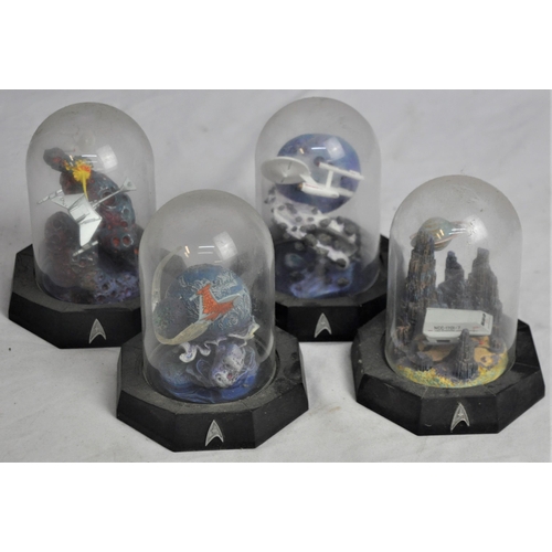 3 - 4 FRANKLIN MINT LIMITED EDITION STAR TREK DOME STRUCTURES