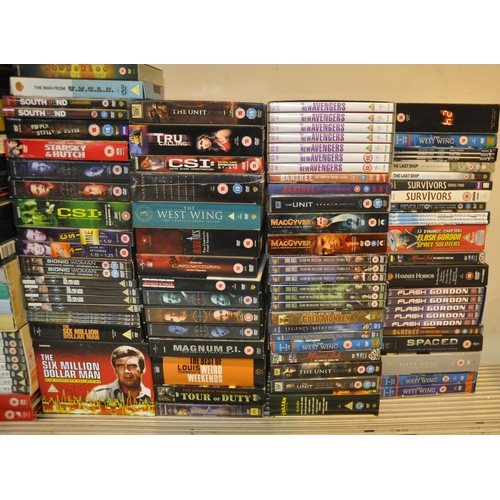 26 - LARGE QUANTITY OF DVDS - TV SERIES AND PROGRAMMES
