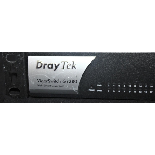 41 - DRAYTEK VIGER SWITCHES G1280, NETGEAR G5308 ETHERNET SWITCH & SKULL & CO CORE DRIVE