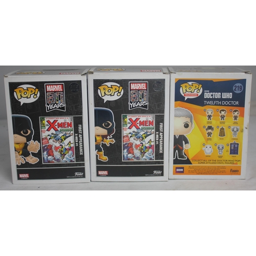 43 - 6 BOXED FUNKO POP MARVEL VINYL FIGURES