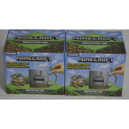 44 - QUANTITY OF MINECRAFT MERCHANISE INCLUDING MUGS, LIGHTING, SPECIAL EDITION LAMPS, STICKER SETS