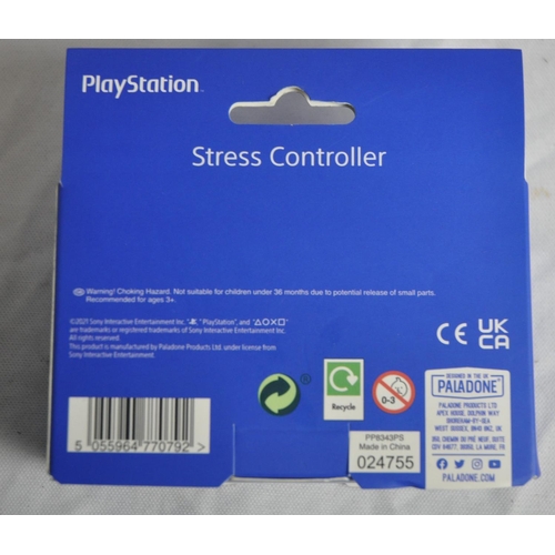 45 - QUANTITY PLAYSTION MERCHANDISE - STRESS BALL CONTROLLERS, STICKERS, SPECIAL EDITION GIFTBOX