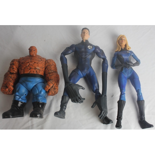 64 - 3 MEMBERS OF FANTASTIC FOUR - THE THING, INVISIBLE WOMAN AND MR FANTASTIC