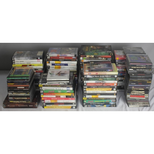 69 - LARGE QUANTITY OF PC GAMES INCLUDING WORLD OF WARCRAFT