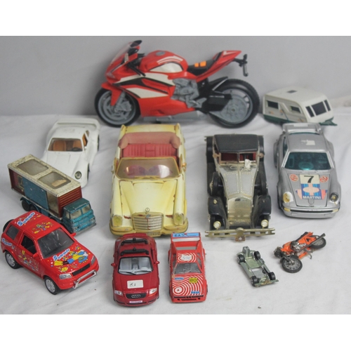 94 - CRATE OF PLAYWORN MODEL VEHICLES