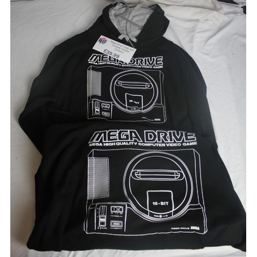 144 - QUANTITY OF GAMING HOODIES INCLUDING MEGADRIVE