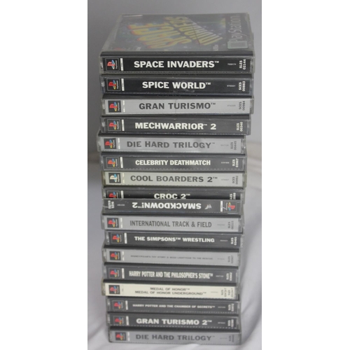 218 - QUANTITY OF PS ORIGINAL AND PS2 GAMES INCLUDING MECHWARRIOR (WE HAVE MANUALS FOR THE FOLLOWING GAMES... 