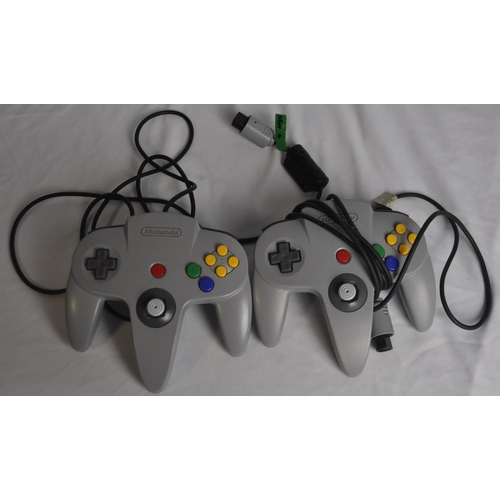 262 - NINTENDO 64 BLUE CONSOLE, ETC