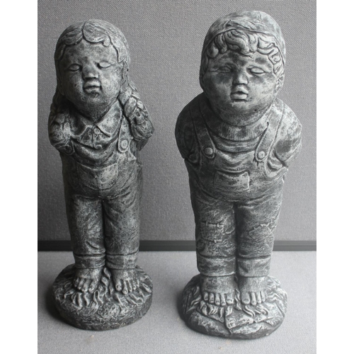 273 - BOY AND GIRL GARDEN ORNAMENT