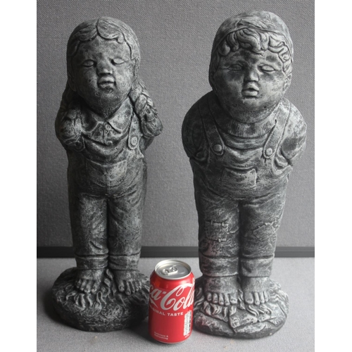 273 - BOY AND GIRL GARDEN ORNAMENT