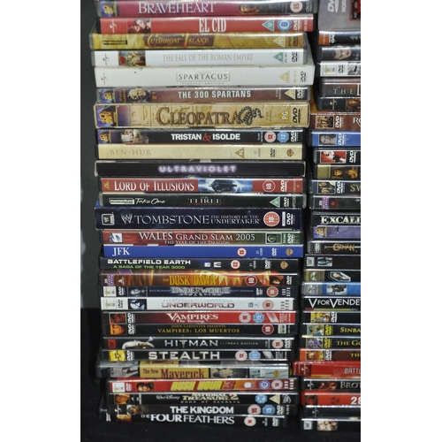 346 - BOX OF VARIOUS DVDs