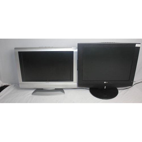 355 - LG 20LC IRB MONITOR  & VENTURER LCD19DVD TV WITH DVD PLAYER