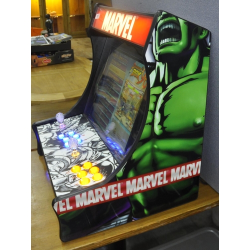 408 - MARVEL ARCADE MACHINE WITH PANDORA'S BOX 9D WITH HUNDREDS OF GAMES