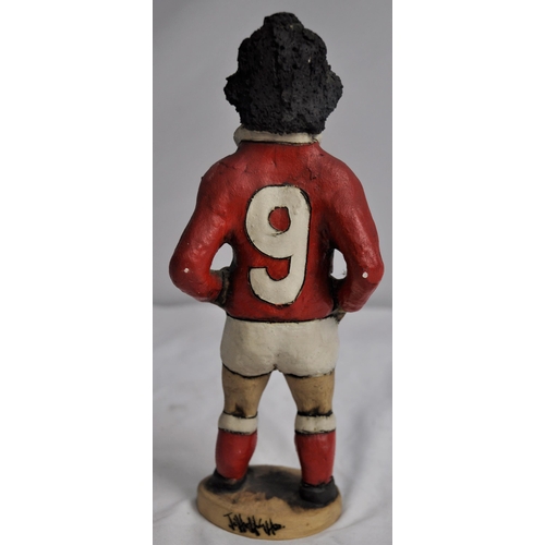 483 - GARETH EDWARDS GROGG IN WALES KIT  - SIGNED BY JOHN HUGHES (MARK ON HEAD & ELBOWS - SEE PHO... 