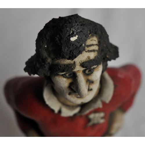 483 - GARETH EDWARDS GROGG IN WALES KIT  - SIGNED BY JOHN HUGHES (MARK ON HEAD & ELBOWS - SEE PHO... 