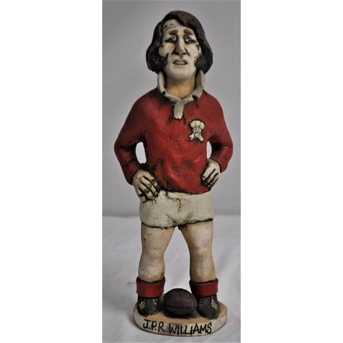 485 - JPR WILLIAMS GROGG IN WALES KIT  - SIGNED BY JOHN HUGHES (SMALL MARKS ON ELBOWS - SEE PHOTOS)