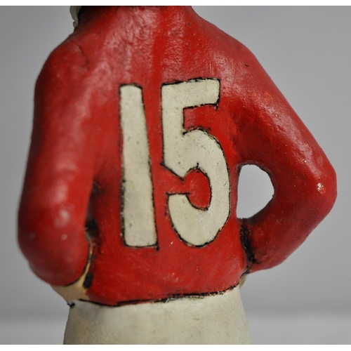 485 - JPR WILLIAMS GROGG IN WALES KIT  - SIGNED BY JOHN HUGHES (SMALL MARKS ON ELBOWS - SEE PHOTOS)