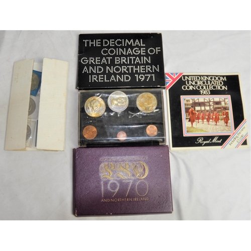 486 - VARIOUS COINS: COINAGE OF GREAT BRITAIN AND NORTHERN IRELAND 1970, UNITED KINGDOM UNCIRCULATED COIN ... 