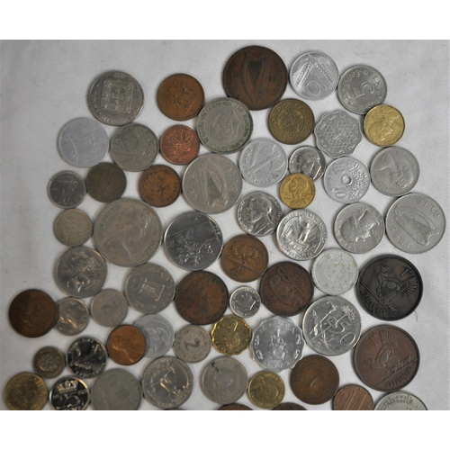 487 - QUANTITY VARIOUS COINS & MEDALS