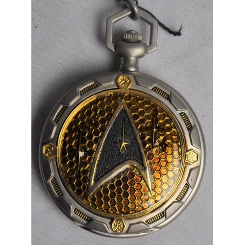 501 - 4 FRANKLIN MINT LIMITED EDITION STAR TREK POCKET WATCHES