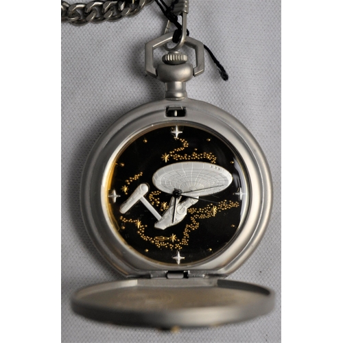 501 - 4 FRANKLIN MINT LIMITED EDITION STAR TREK POCKET WATCHES