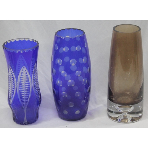 6 - MISCELLANEOUS GLASSWEAR INCLUDING COLOURED GLASS