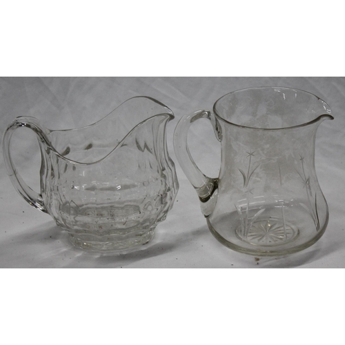 8 - MISCELLANEOUS GLASSWEAR INCLUDING DECANTERS, JUGS, ETC