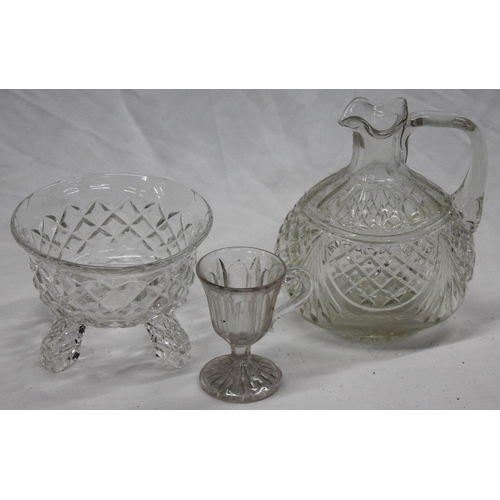 8 - MISCELLANEOUS GLASSWEAR INCLUDING DECANTERS, JUGS, ETC