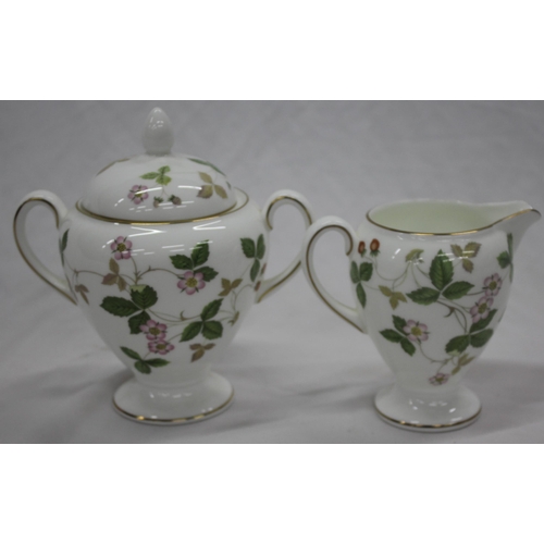 58 - WEDGEWOOD 'WILD STRAWBERRY' PART TEA SET