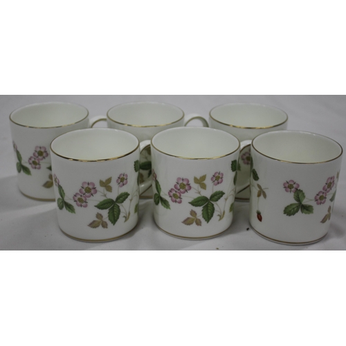 58 - WEDGEWOOD 'WILD STRAWBERRY' PART TEA SET