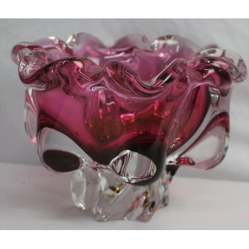 80 - VARIOUS ITEMS CRANBERRY GLASS