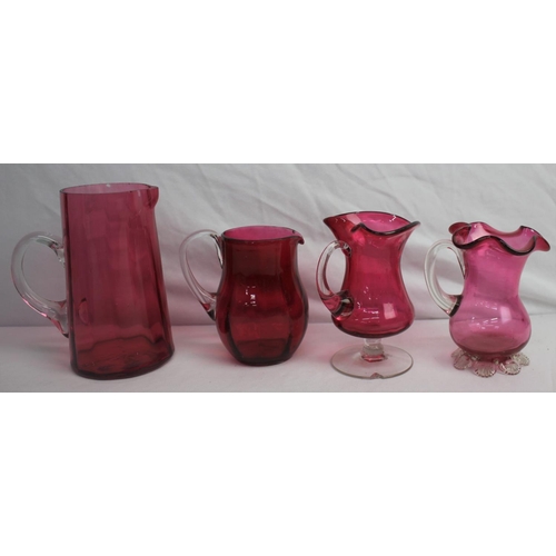 80 - VARIOUS ITEMS CRANBERRY GLASS